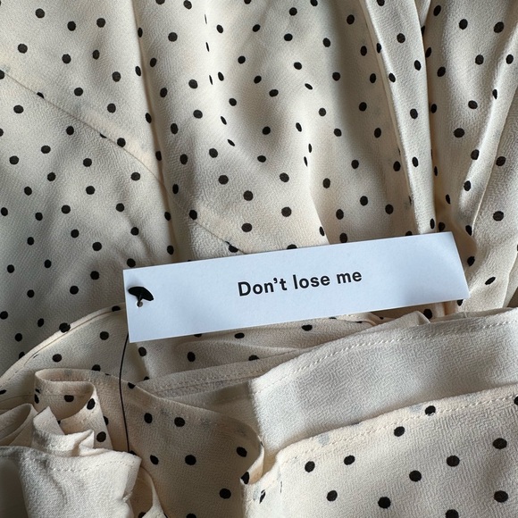 Reformation Siana Dress in Salt & Pepper - Picture 5 of 7